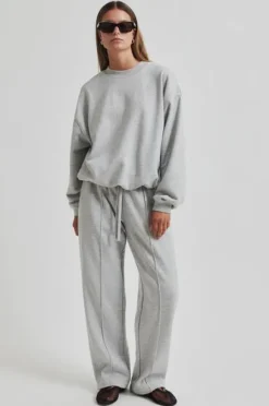 Abadell collegehousut, grey melange