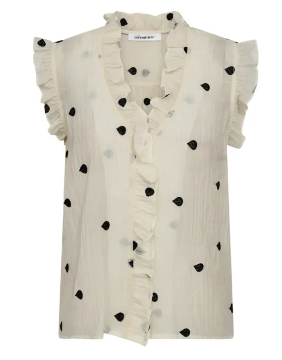 co'couture - DropCC top, off white