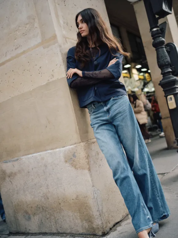 Dara Vint Jeans, mid blue, regular