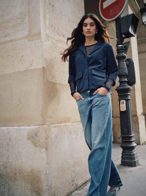 Dara Vint Jeans, mid blue, regular