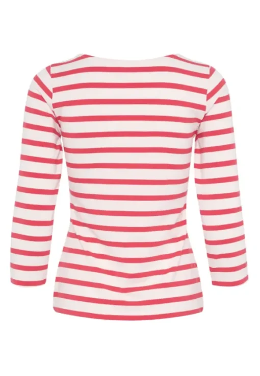 Emel t-paita, bittersweet and white stripe
