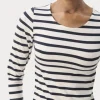 Emel t-paita, navy and white stripe