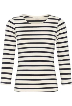 Emel t-paita, navy and white stripe