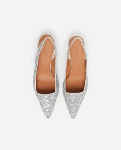 Flattered - Franchesca Glitter Textile Silver