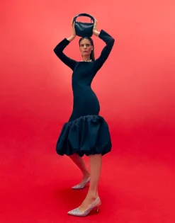 Flattered - Franchesca Glitter Textile Silver