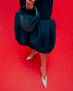 Flattered - Franchesca Glitter Textile Silver