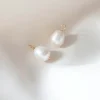Gauhar - Lisäosat Fresh Water Pearl iso, kulta