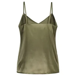 Gauhar - silkkitoppi v-neck, green