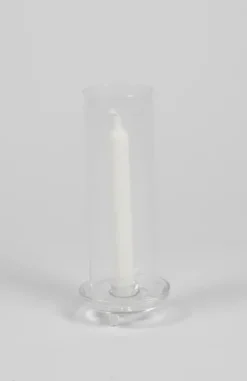 Gilly lasinen kynttilänjalka kruunukynttilälle