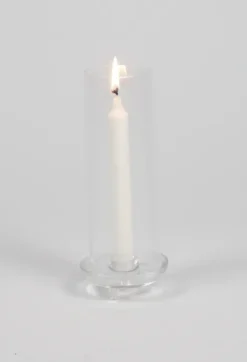 Gilly lasinen kynttilänjalka kruunukynttilälle