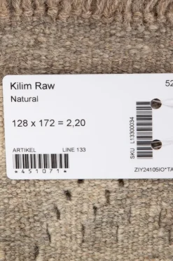 Kelim matto, natural #612 / 128x172cm