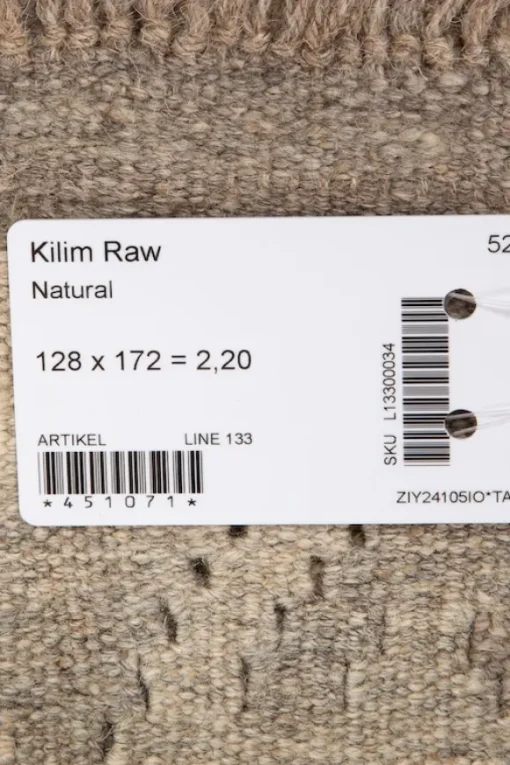 Kelim matto, natural #612 / 128x172cm