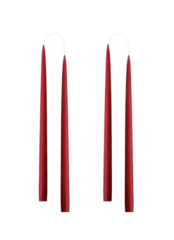 Kruunukynttilä pitkä 35cm, tummanpunainen