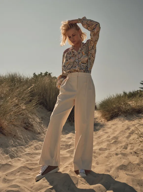 Mos Mosh - Kay Carli housut, ecru long