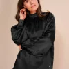 Mos Mosh - Sille Glossi Blouse, Black