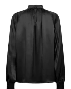 Mos Mosh - Sille Glossi Blouse, Black