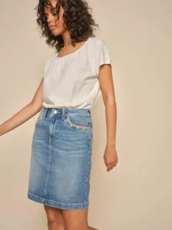 Mos Mosh - Vicky farkkuhame, light blue