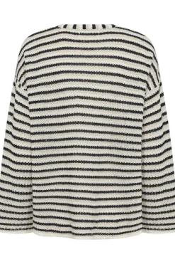 Nahni neulepusero, navy natural stripe