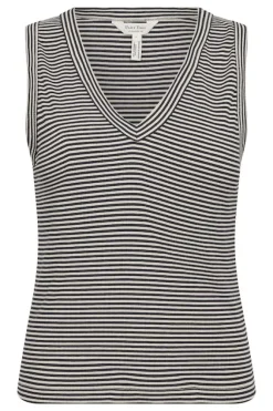 Nikkia toppi, french oak and navy stripe