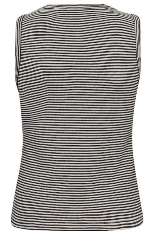 Nikkia toppi, french oak and navy stripe