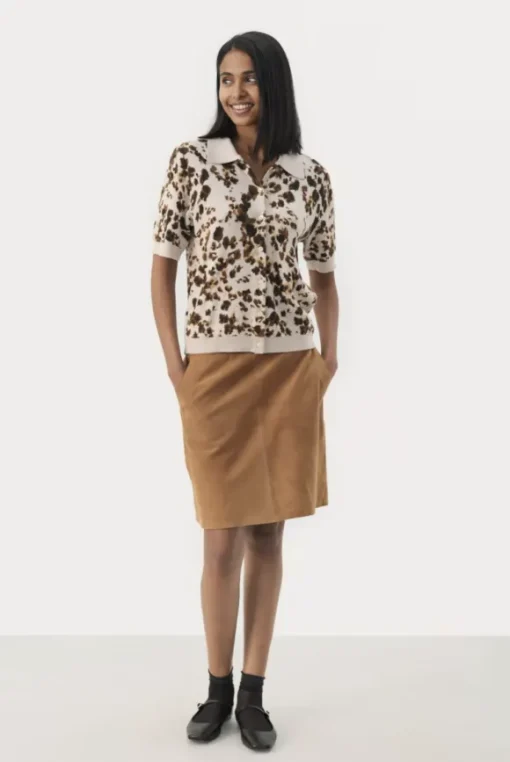 Nimra pusero kauluksilla, leopard print