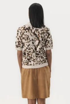 Nimra pusero kauluksilla, leopard print
