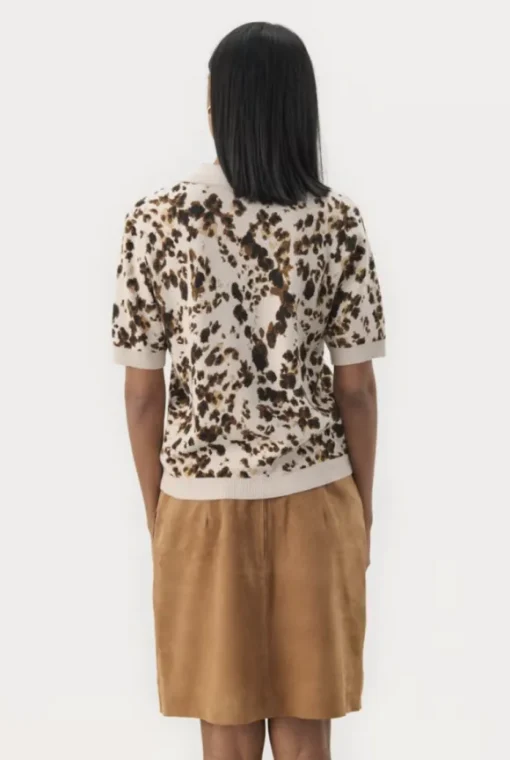 Nimra pusero kauluksilla, leopard print