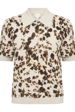 Nimra pusero kauluksilla, leopard print