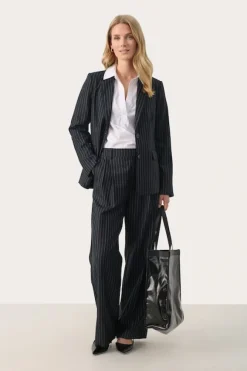 Part Two - Cherra pants, Dark navy pinstripe