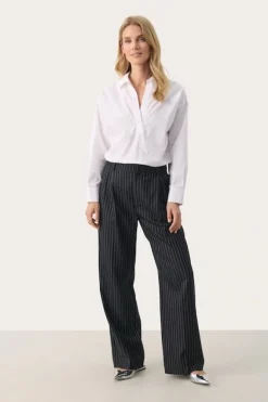 Part Two - Cherra pants, Dark navy pinstripe