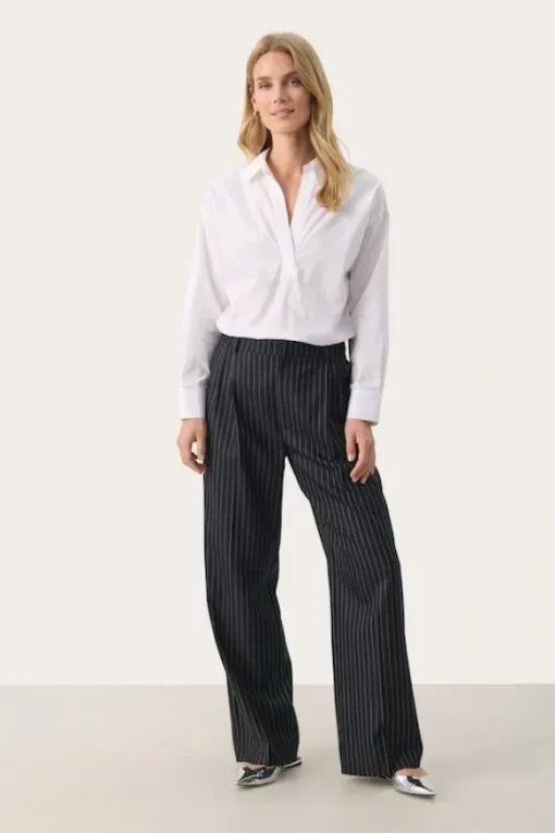 Part Two - Cherra pants, Dark navy pinstripe