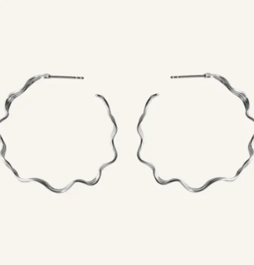 Pernille Corydon - Large Hellir Hoops, hopea