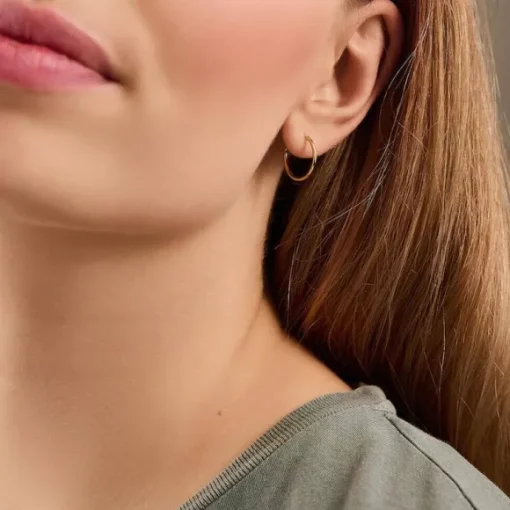 Pernille Corydon - Micro Plain Hoops, hopea 15mm