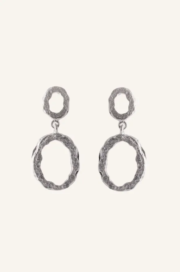 Pernille Corydon - Shadow Storm korvakorut, hopea