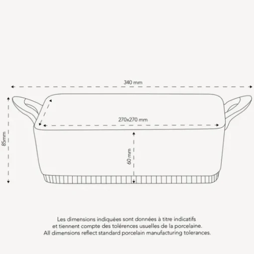 Pillivuyt - Toulouse Baker 3l (27x27cm)