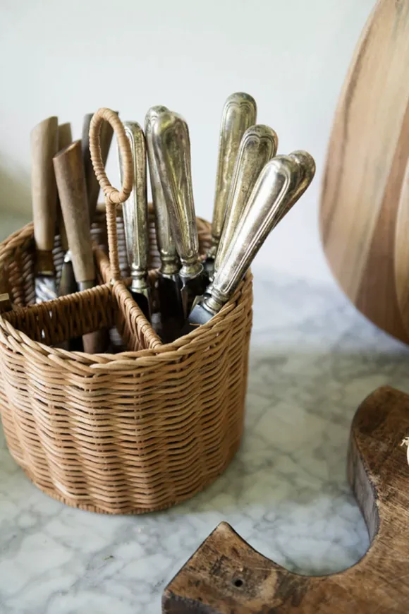 Rottinkikori aterimille Ø17cm, nature