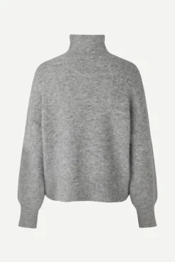 Samsoe&Samsoe - Nola pooloneule, grey melange