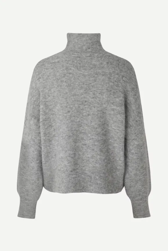 Samsoe&Samsoe - Nola pooloneule, grey melange