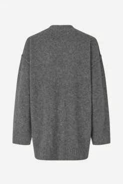 Samsoe&Samsoe - Saceleste neuletakki, black oyster