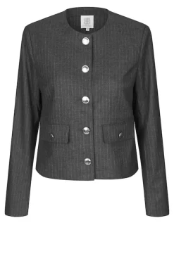 Wake lyhyt bleiseri, dark grey melange