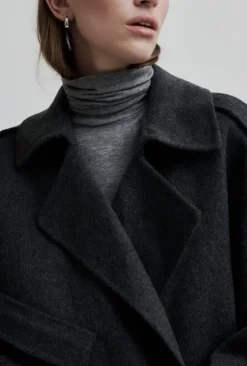 Walance lyhyt villakangastakki, dark grey melange